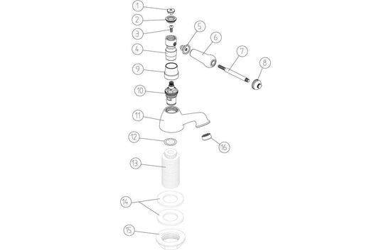 Sabira Millom Bath Pillar Taps