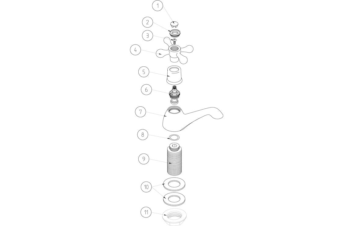 Sabira Salton Bath Pillar Taps