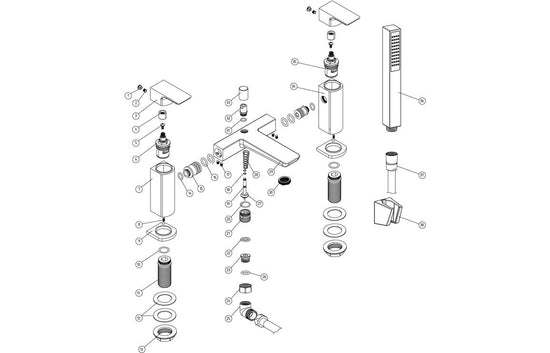 Sabira Berio Bath/Shower Mixer