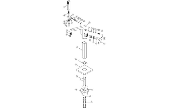 Sabira Berio Floor Standing Bath/Shower Mixer