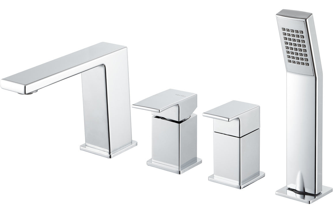 Sabira Lys 4-Hole Deck Mounted Bath/Shower Mixer