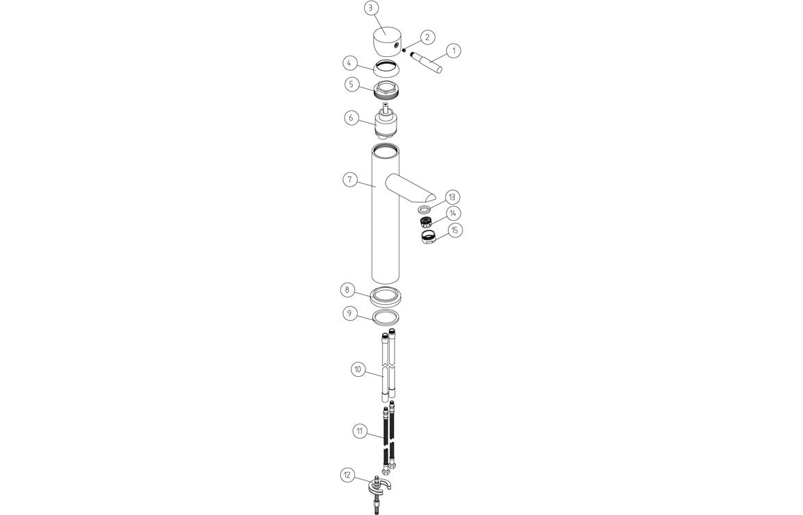 Sabira Sopra Tall Basin Mixer