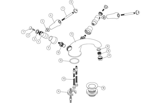 Sabira Millom Basin Mixer