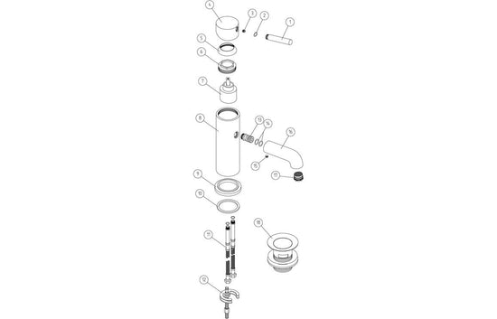 Sabira Pescara Basin Mixer & Waste