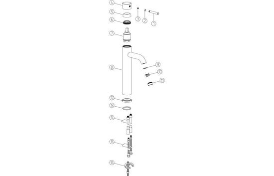 Sabira Pescara Tall Basin Mixer