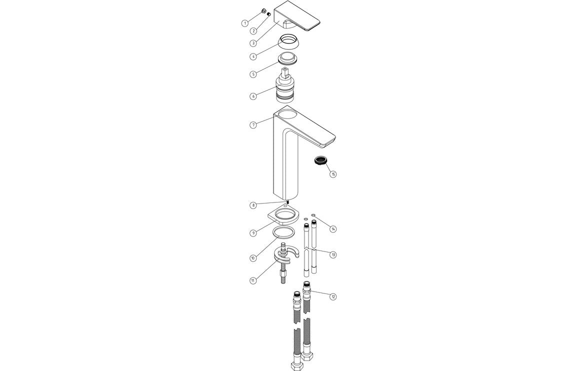 Sabira Berio Tall Basin Mixer
