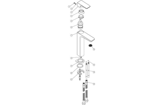 Sabira Berio Tall Basin Mixer