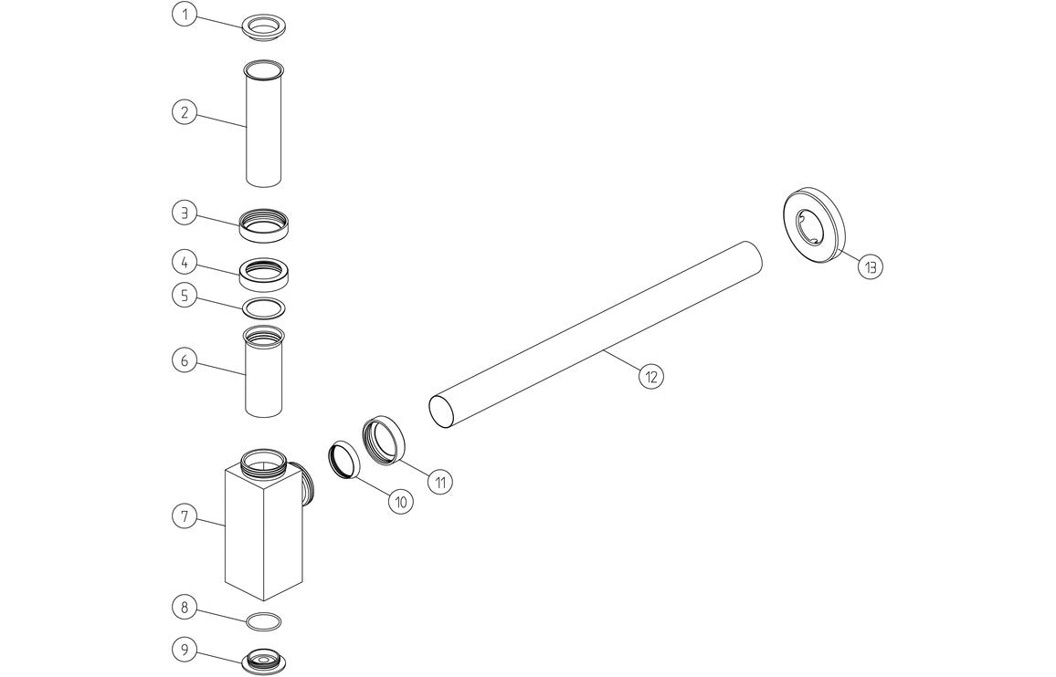 Sabira Modern Square Bottle Trap