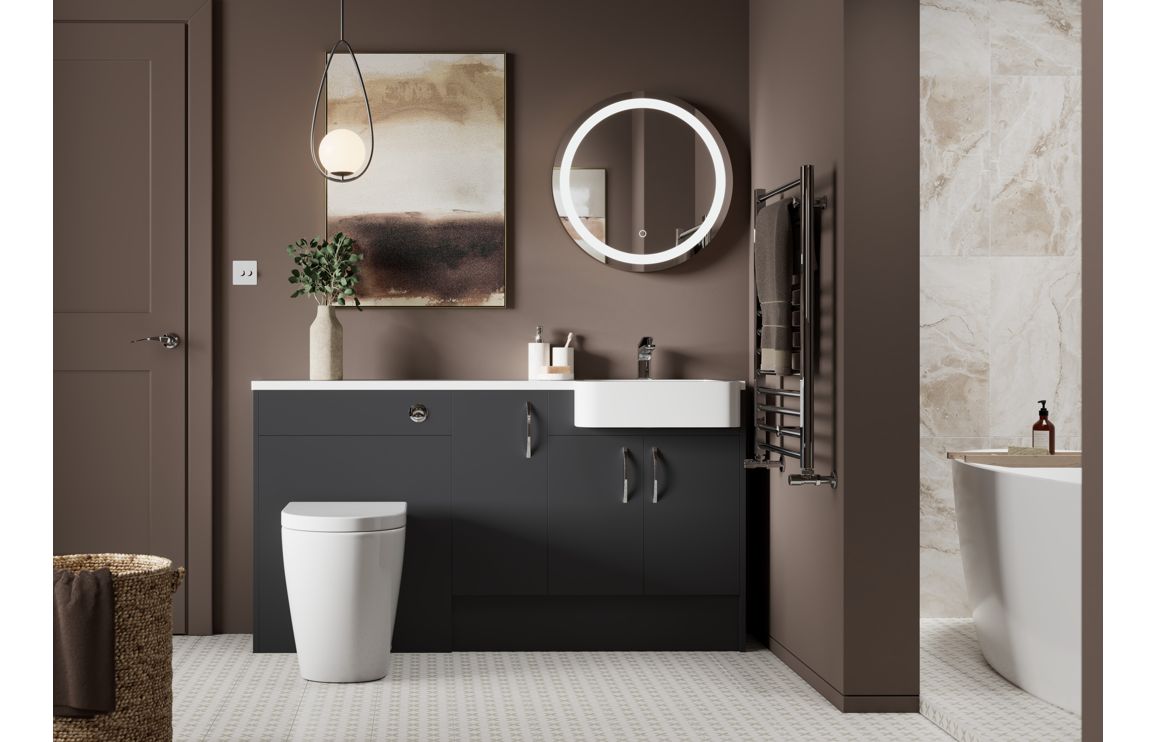 HRD 1536mm Slim Basin WC & 1 Door Unit Pack