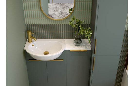 HRD 1536mm Standard Basin WC & 1 Door Unit Pack