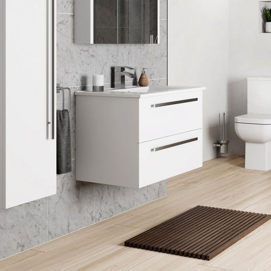 Trinexa 2 Drawer Wall Mounted Unit – Trinexa 2 Drawer Wall Mounted Unit | Luxury Bathroom & Radiator Collection by HomeRangeDirect