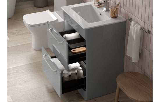 HRD 610mm 2 Drawer Wall Unit & Basin