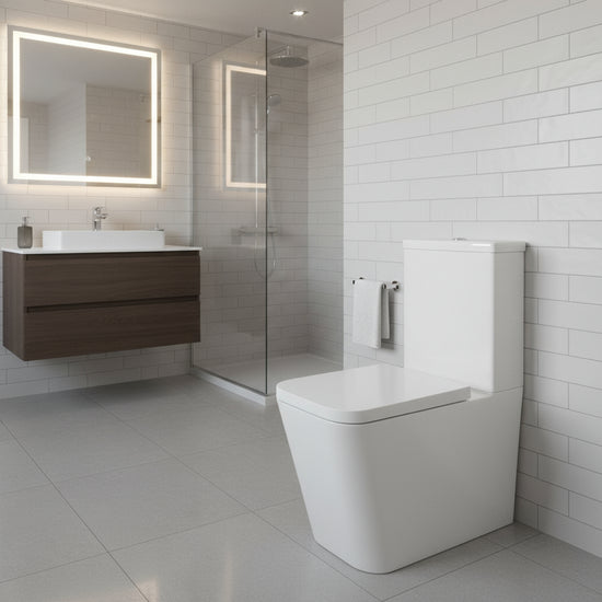 Astorra Linea Square Uf Soft Close Seat – Astorra Linea Square UF Soft Close Seat | Luxury Bathroom & Radiator Collection by HomeRangeDirect