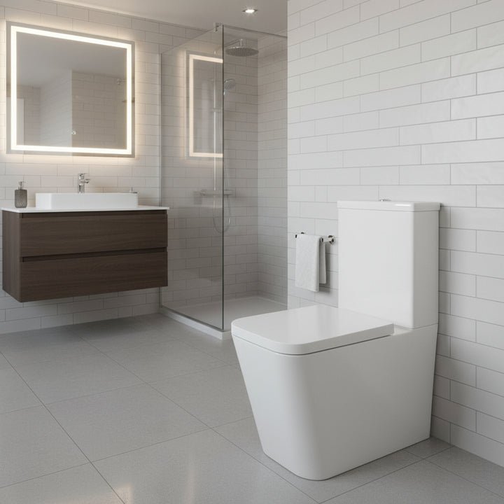 Astorra Linea Square Uf Soft Close Seat – Astorra Linea Square UF Soft Close Seat | Luxury Bathroom & Radiator Collection by HomeRangeDirect