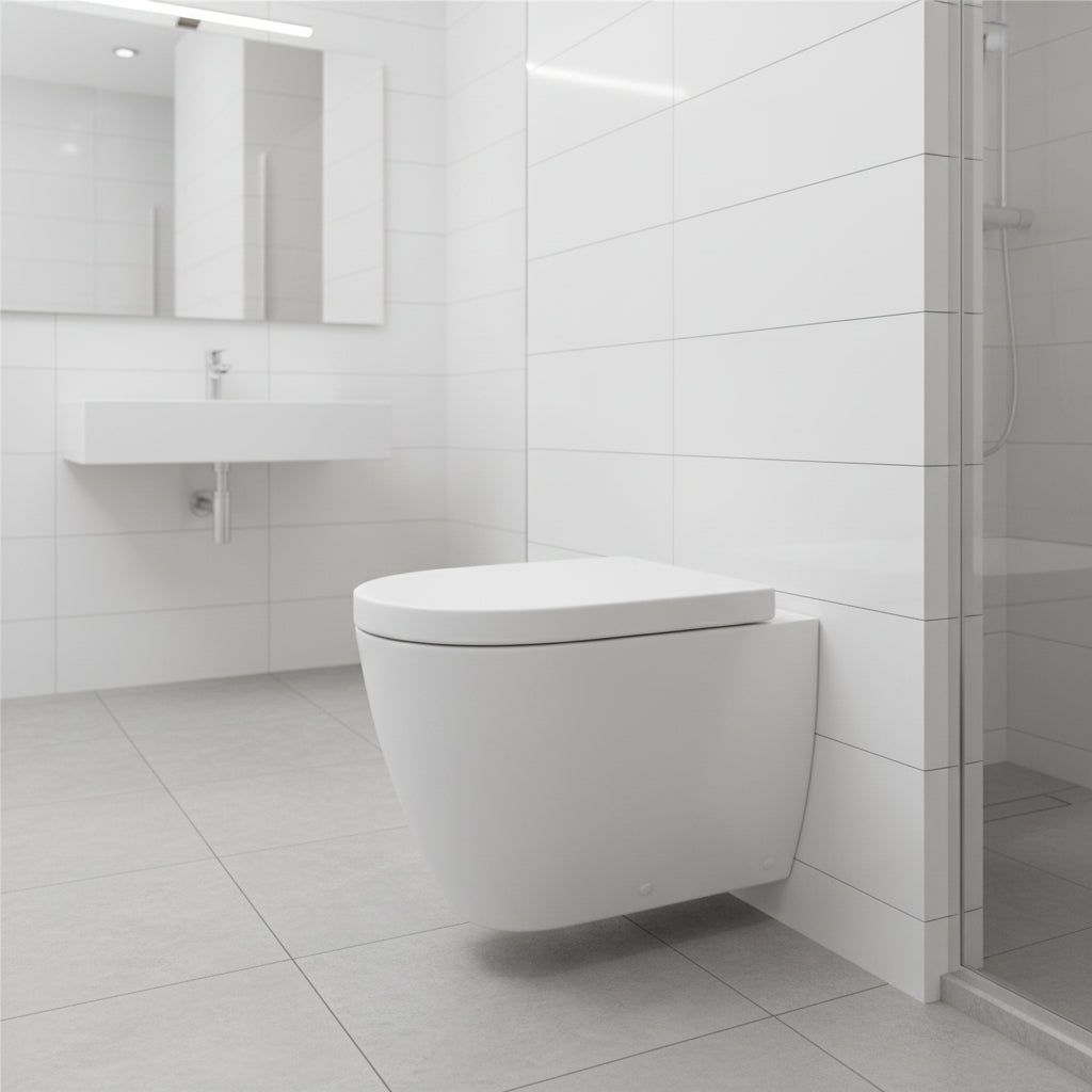 Astorra Linea Round Rimless Btw Pan – Astorra Linea Round Rimless BTW Pan | Luxury Bathroom & Radiator Collection by HomeRangeDirect