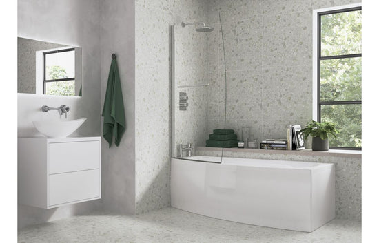 Aura Space Saving Bath 1700x740x560mm with Legs