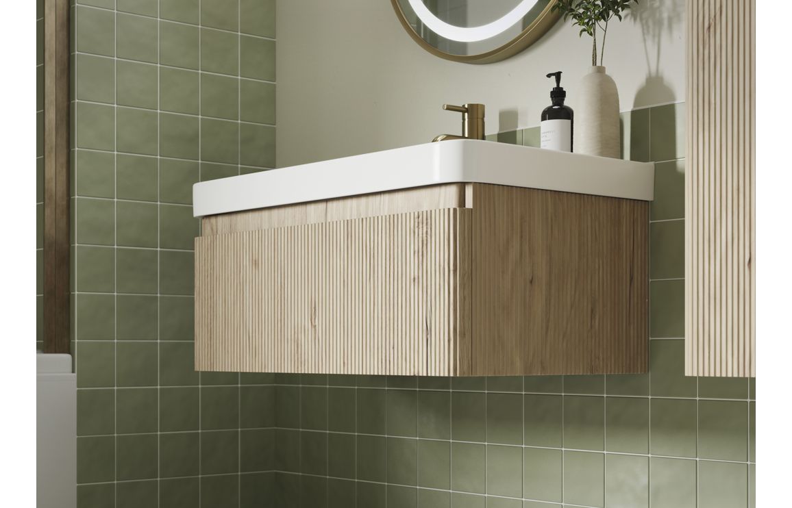 HRD 500mm Wall Hung 1 Drawer Basin Unit & Basin
