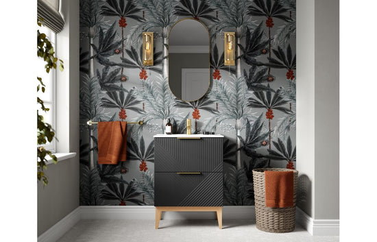 HRD 610mm Floor Standing 2 Drawer Basin Unit & Worktop