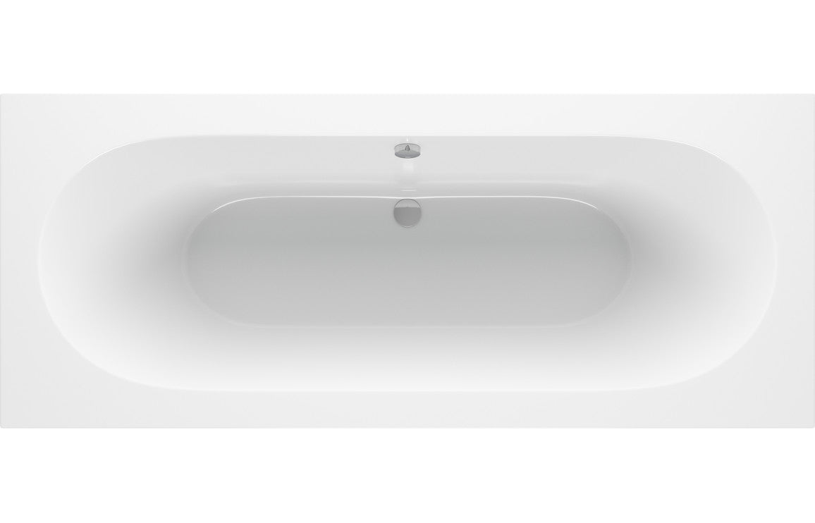 Aura Round Double End Bath 1600x750x550mm with Legs