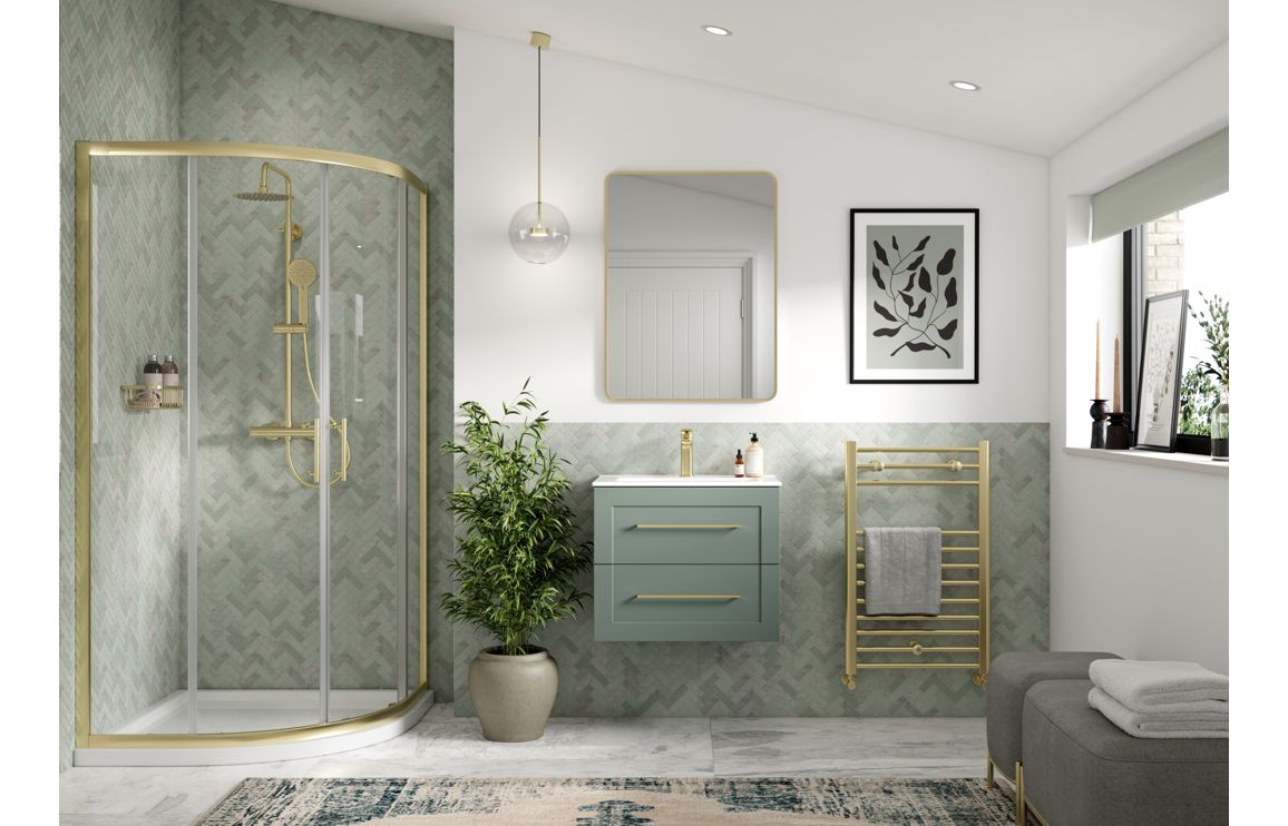 HRD 615mm Floor Standing 2 Door Basin Unit & Basin