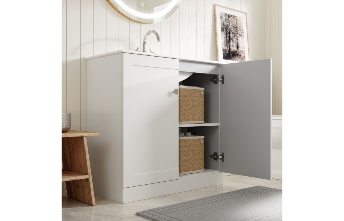 HRD 615mm Wall Hung 2 Drawer Basin Unit & Basin