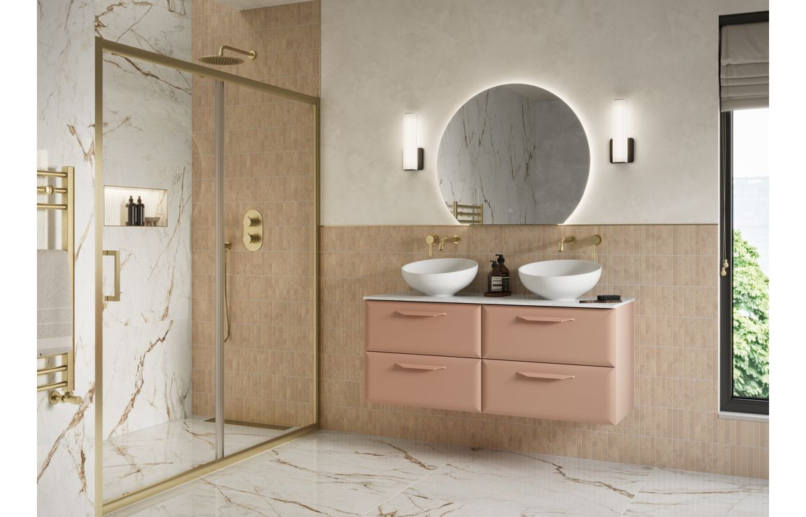 HRD 795mm Wall Hung 2 Drawer Basin Unit (No Top)