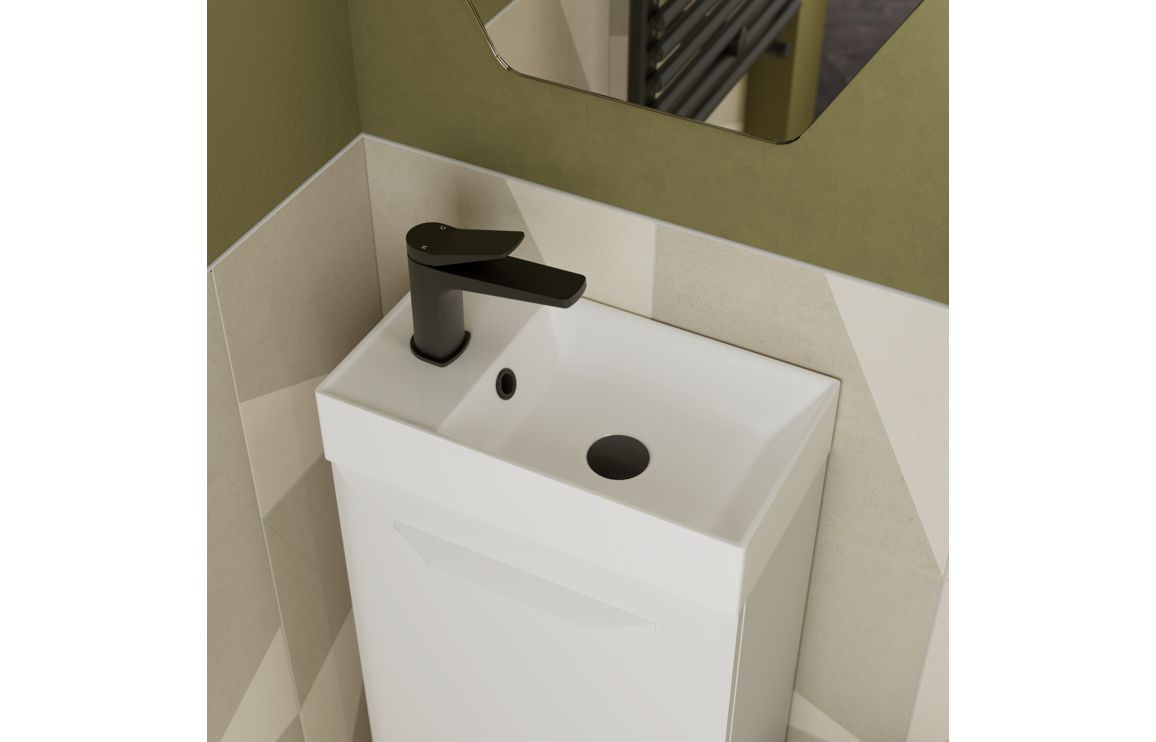 HRD 615mm Wall Hung 2 Drawer Basin Unit & 1TH Basin