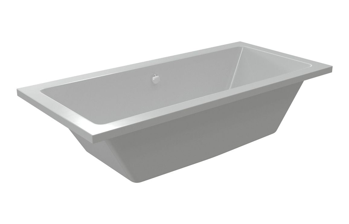 Aura Square Double End Bath 1700x800x550mm with Legs