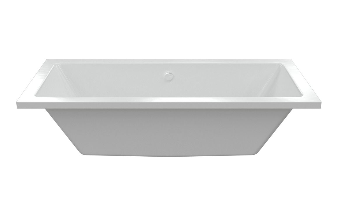 Aura Square Double End Bath 1700x700x550mm with Legs