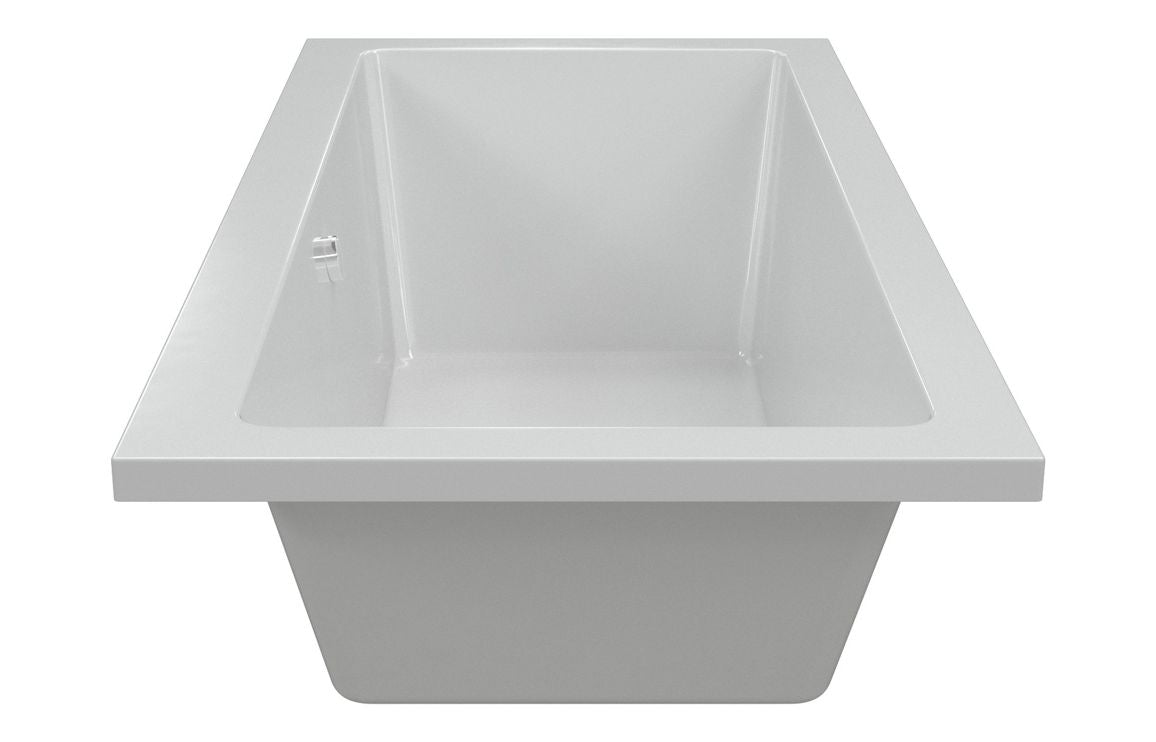 Aura Square Double End SUPERCAST Bath 1700x750x550mm with Legs