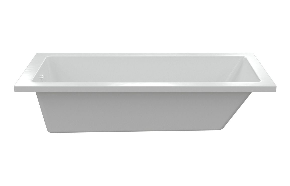 Aura Square Single End Bath 1500x700x550mm with Legs