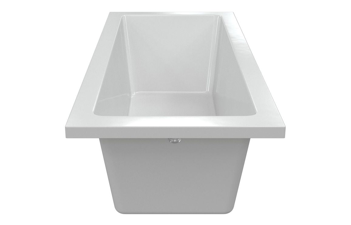 Aura Square Single End Bath 1700x750x550mm with Legs