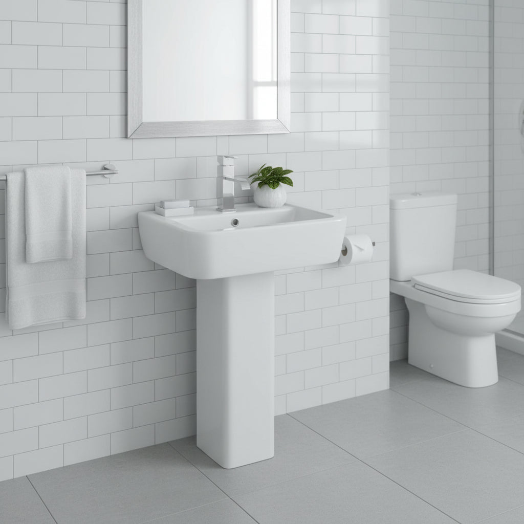 Elvora Axis 600 1Th Basin – Elvora Axis 600 1TH Basin | Luxury Bathroom & Radiator Collection by HomeRangeDirect