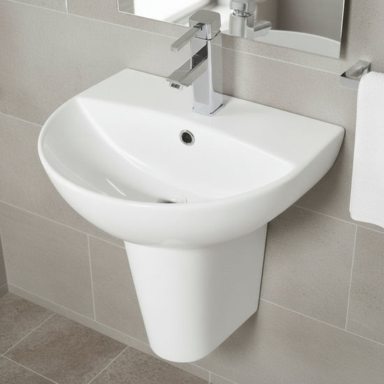 Nytra Orta Semi Pedestal – Nytra Orta Semi Pedestal | Luxury Bathroom & Radiator Collection by HomeRangeDirect