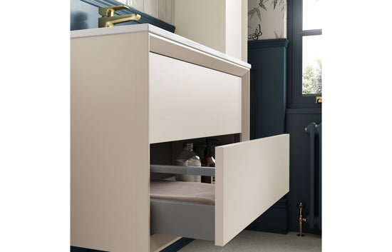 HRD 610mm Wall Hung 2 Drawer Basin Unit & Top