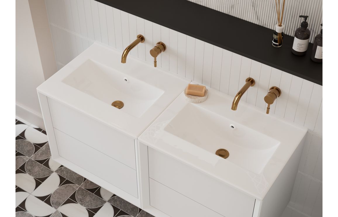 HRD 1210mm Wall Hung 4 Drawer Basin Unit Run & Top