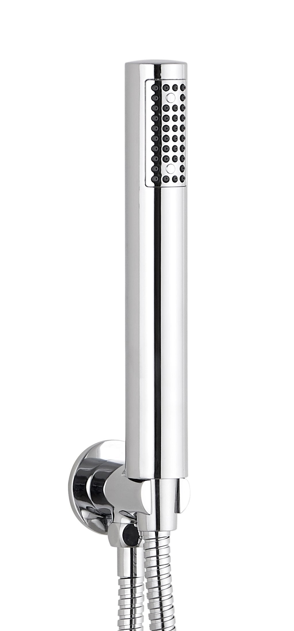 Quorra Round Outlet Elbow With Wall Bracket Handset – Quorra Round Outlet Elbow with Wall Bracket & Handset | Luxury Bathroom & Radiator Collection by HomeRangeDirect