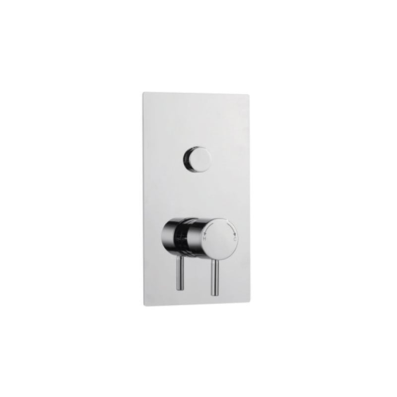 Zythera Single Round Push Button Concealed Thermostatic Shower Valve – Zythera Single Round Push Button Concealed Thermostatic Shower Valve | Luxury Bathroom & Radiator Collection by HomeRangeDirect