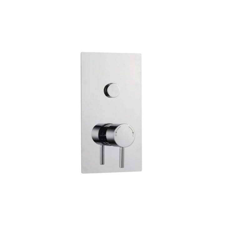Zythera Single Round Push Button Concealed Thermostatic Shower Valve – Zythera Single Round Push Button Concealed Thermostatic Shower Valve | Luxury Bathroom & Radiator Collection by HomeRangeDirect