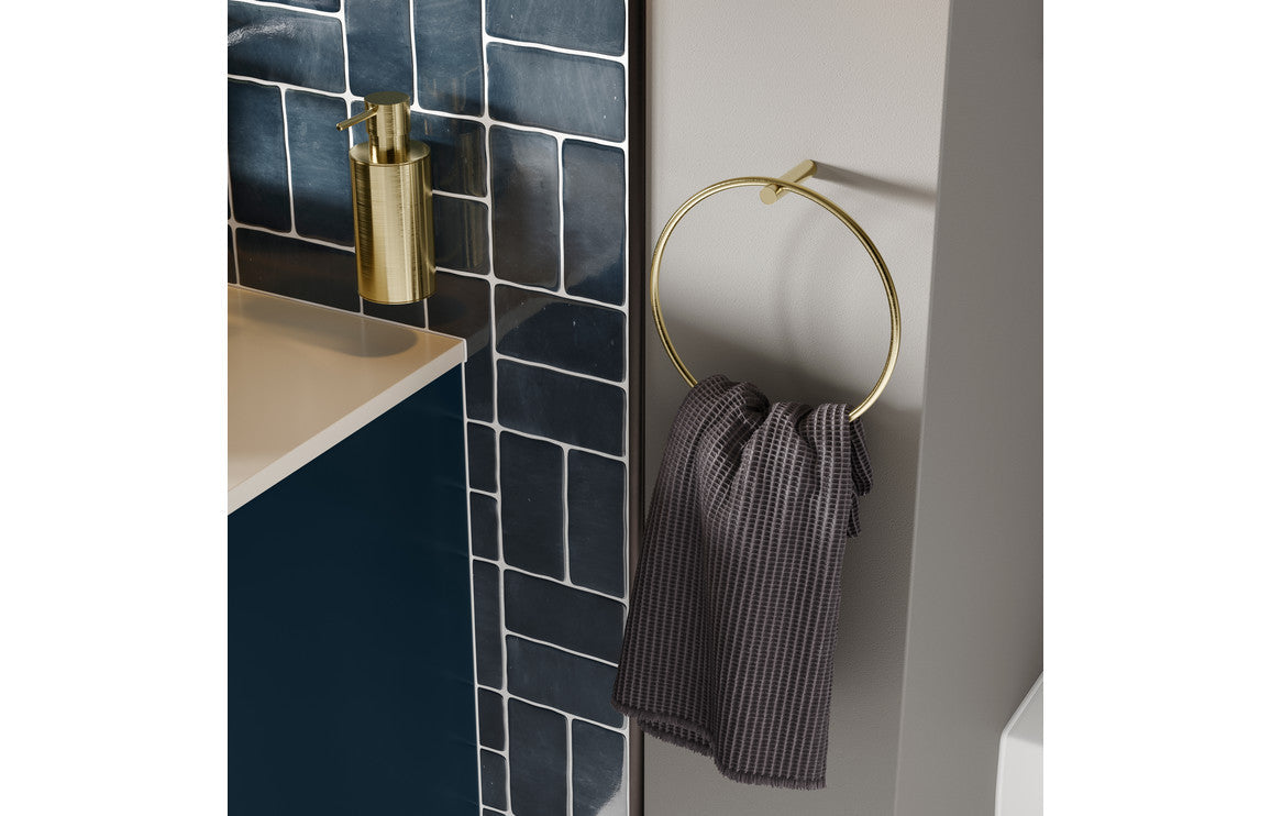 HRD 610mm Wall Hung 2 Drawer Basin Unit & 1TH Basin