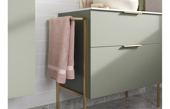 HRD 610mm Wall Hung 2 Drawer Basin Unit & 1TH Basin