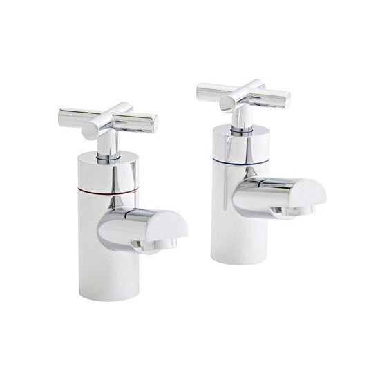 Teyno Pair Basin Pillar Taps – Teyno Pair Basin Pillar Taps | Luxury Bathroom & Radiator Collection by HomeRangeDirect