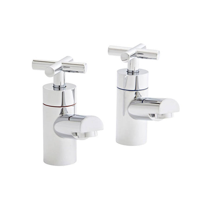 Teyno Pair Basin Pillar Taps – Teyno Pair Basin Pillar Taps | Luxury Bathroom & Radiator Collection by HomeRangeDirect
