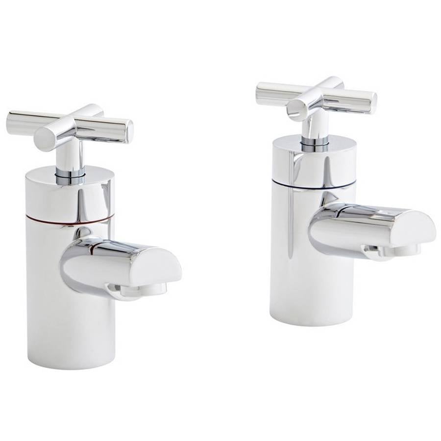 Teyno Pair Bath Pillar Taps – Teyno Pair Bath Pillar Taps | Luxury Bathroom & Radiator Collection by HomeRangeDirect