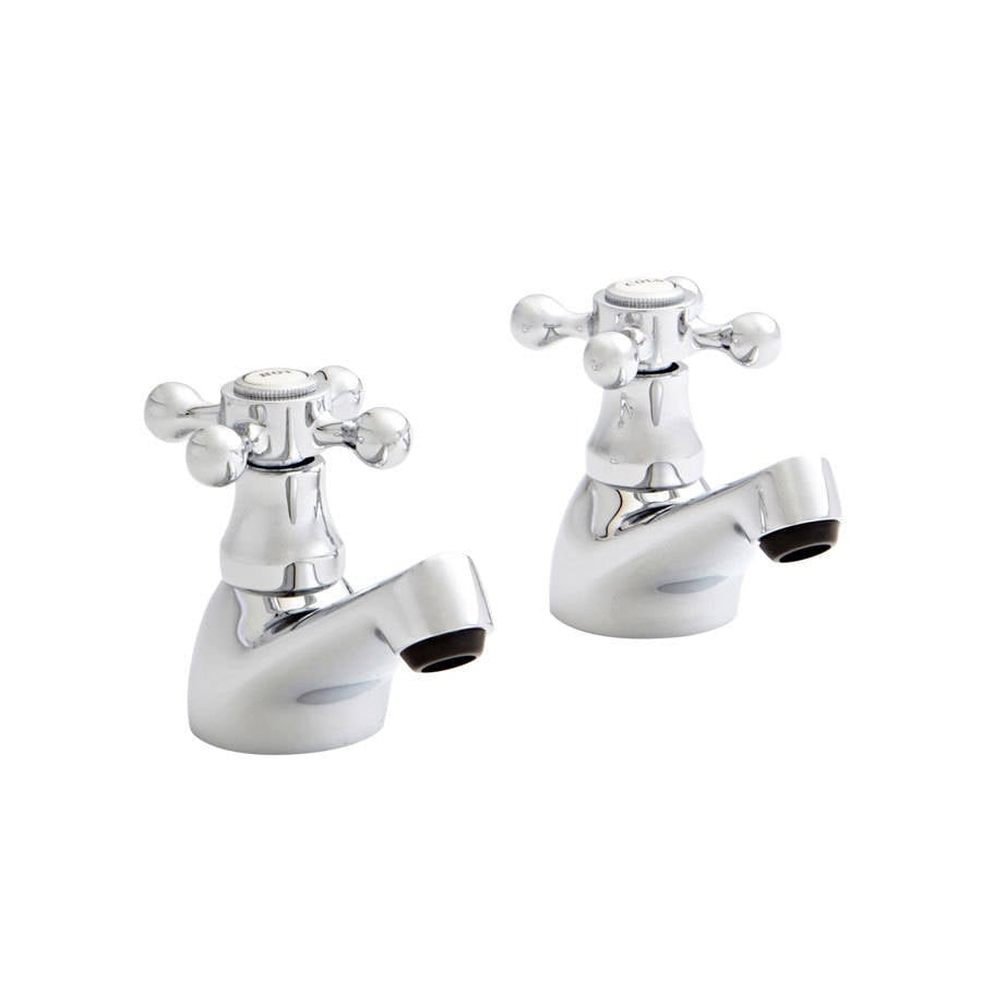 Veyra Pair Basin Pillar Taps – Veyra Pair Basin Pillar Taps | Luxury Bathroom & Radiator Collection by HomeRangeDirect