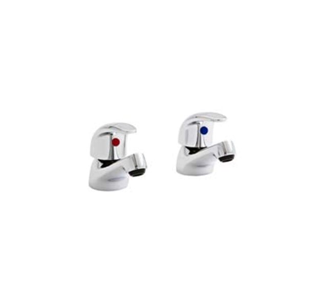 Juva 1 2 Basin Taps Pair – Juva 1/2" Basin Taps (Pair) | Luxury Bathroom & Radiator Collection by HomeRangeDirect