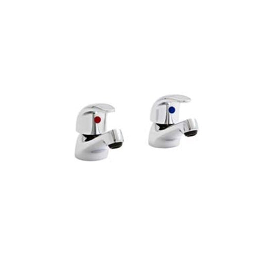 Juva 1 2 Basin Taps Pair – Juva 1/2" Basin Taps (Pair) | Luxury Bathroom & Radiator Collection by HomeRangeDirect