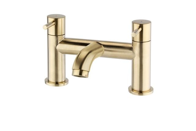 Breno Bath Filler Brushed Brass – Breno Bath Filler Brushed Brass | Luxury Bathroom & Radiator Collection by HomeRangeDirect