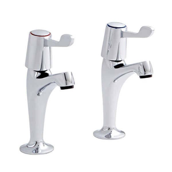 Lexa 1 2 H N Sink Taps Pair – Lexa 1/2" H.N. Sink Taps (Pair) | Luxury Bathroom & Radiator Collection by HomeRangeDirect
