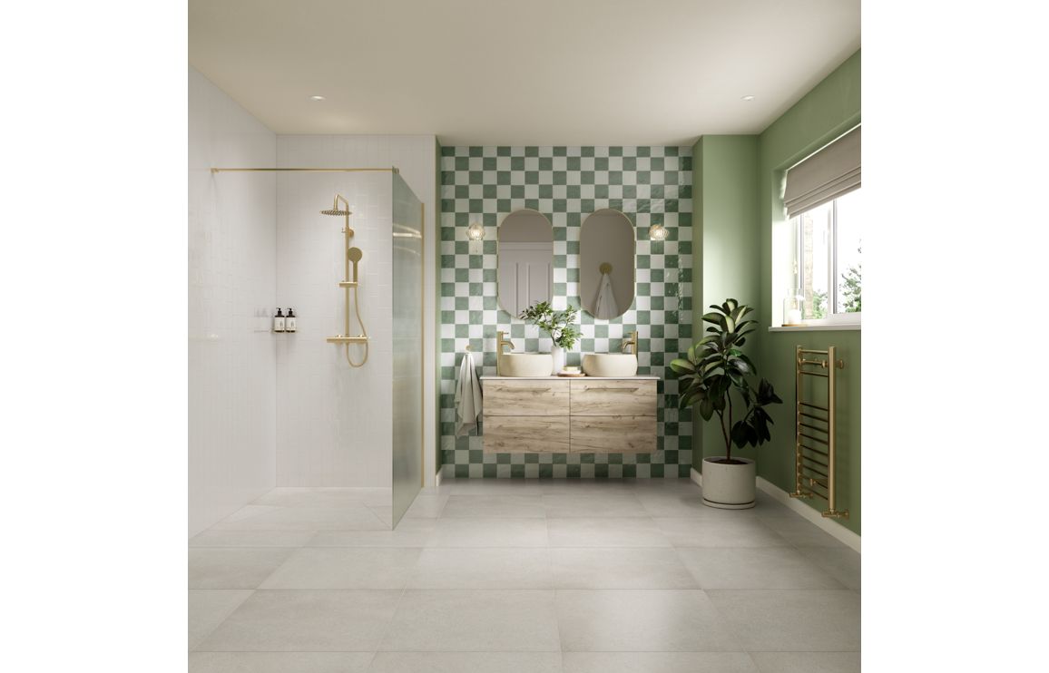 HRD 610mm Wall Hung 2 Drawer Basin Unit & 0TH Basin